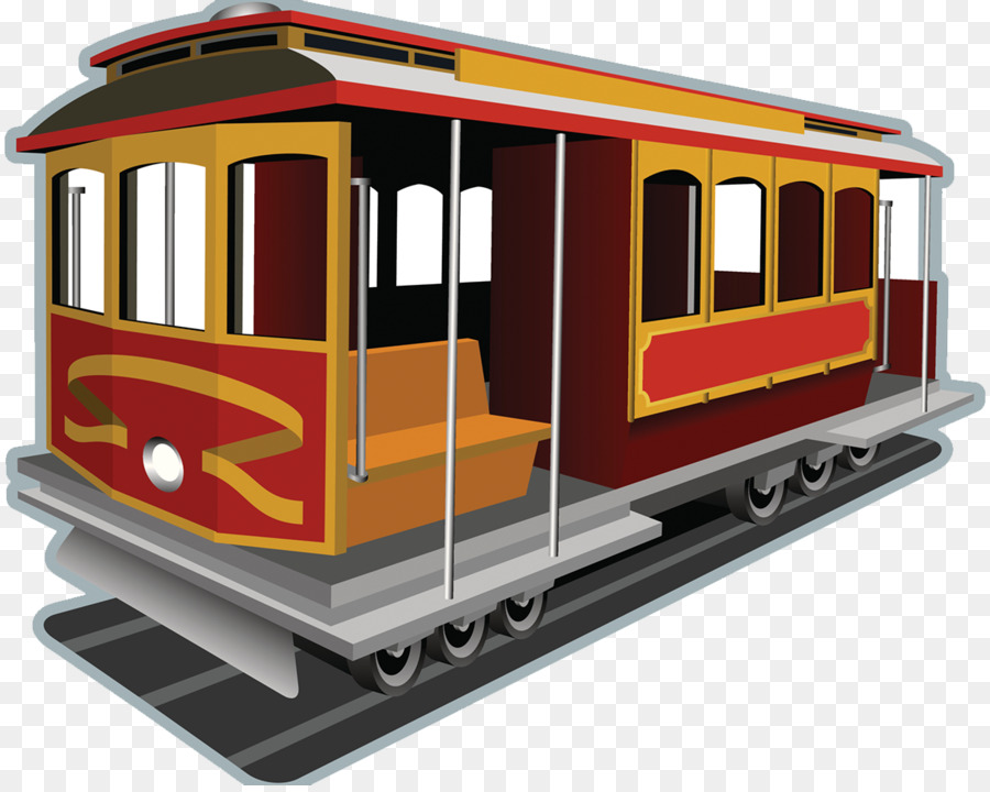 Train Cartoon png download - 1207*957 - Free Transparent San Francisco Cable  Car System png Download. - CleanPNG / KissPNG