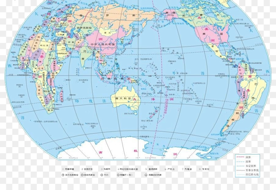 Cina mappa del Mondo Mappa di proiezione - Una mappa del mondo