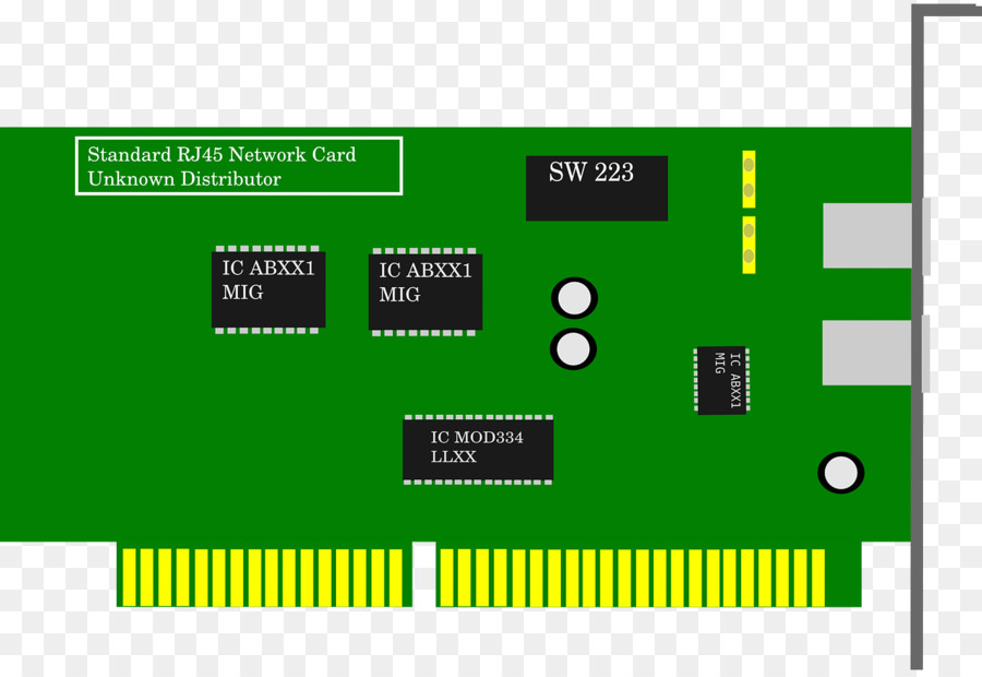 Netzwerk-interface-controller-Computer-Netzwerk-clipart - grüne Platte