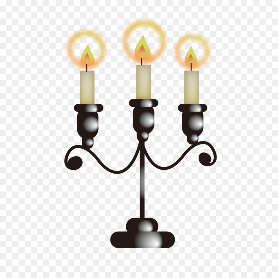 Licht Kerze Symbol - Schwarz und weiß-Kerzen-Lichter