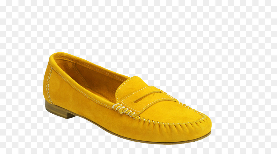 Slip-on Kleid Schuh-Schuh - Mango-gelb Schuhe