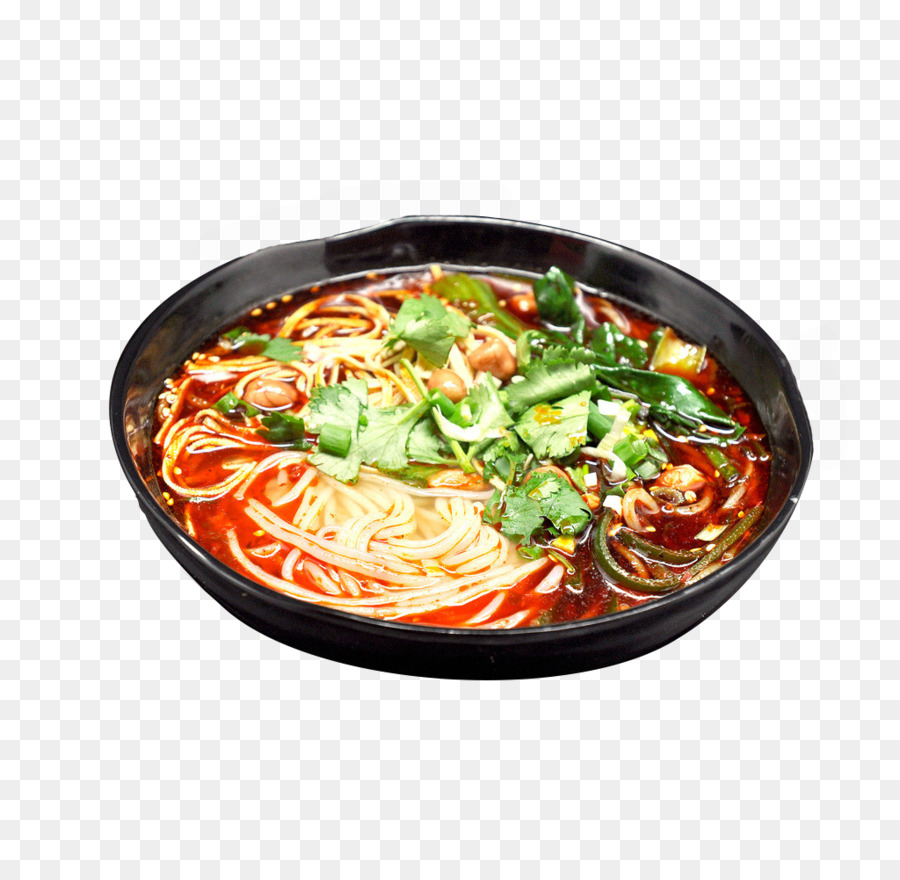 Zuppa calda e acida cucina Cinese Congee Polpetta, Attraversando il ponte, tagliatelle - Piccante spaghetti di riso in genere