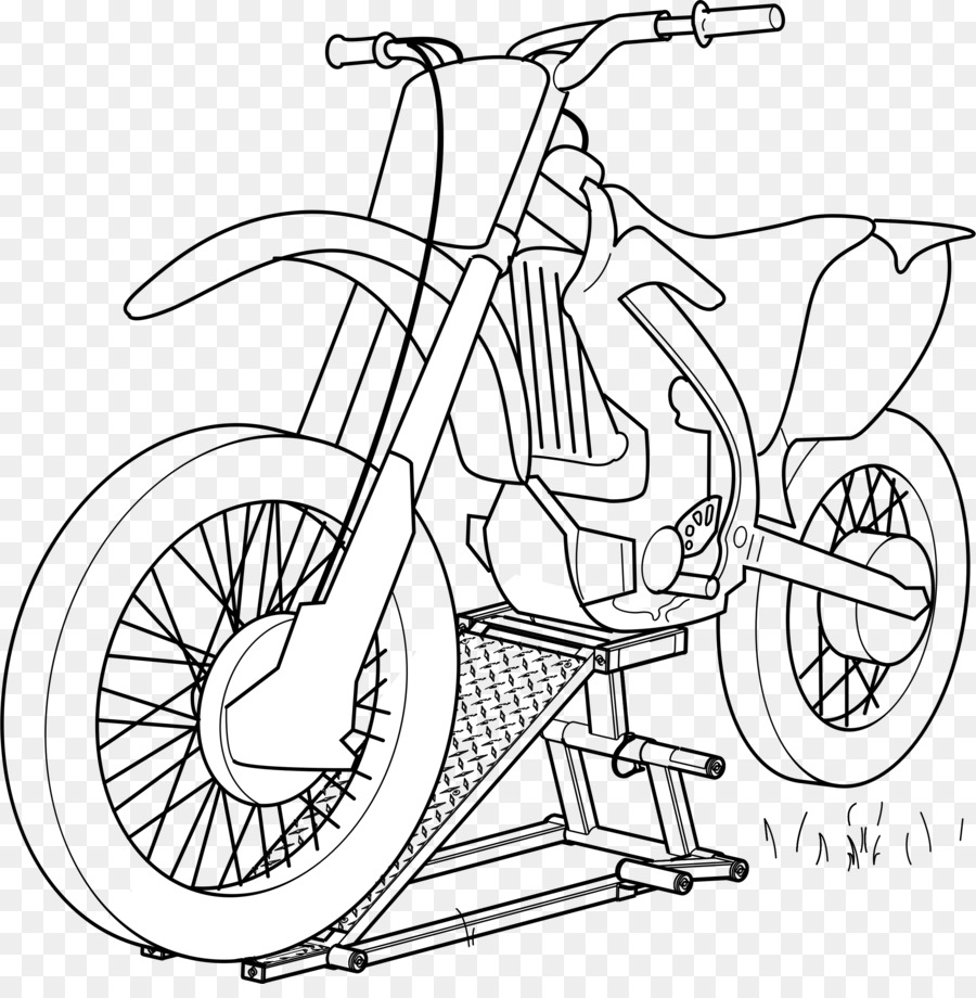 Auto Motorrad Malbuch-Illustration - Motorrad Ritzel Cliparts