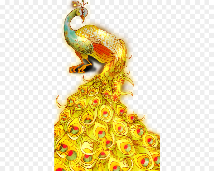 Vẽ Bức Tranh Công - Màu vẽ tay peacock
