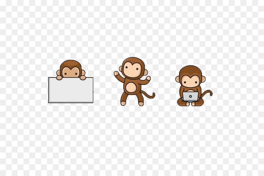 Affe Cartoon Clip art - kleinen Affen