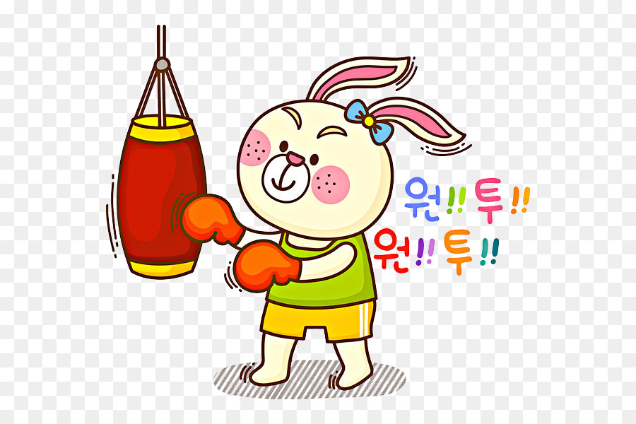 Boxing Hoạ - Một con thỏ với một bao cát