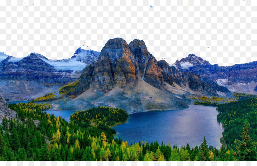 Núi Assiniboine Tỉnh Park Magog Hồ Nublet Nền - Canada hai