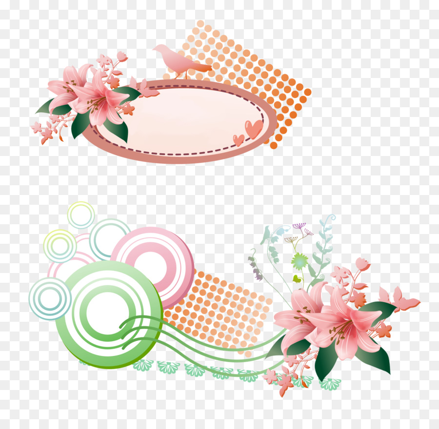 clip art - decorazione floreale