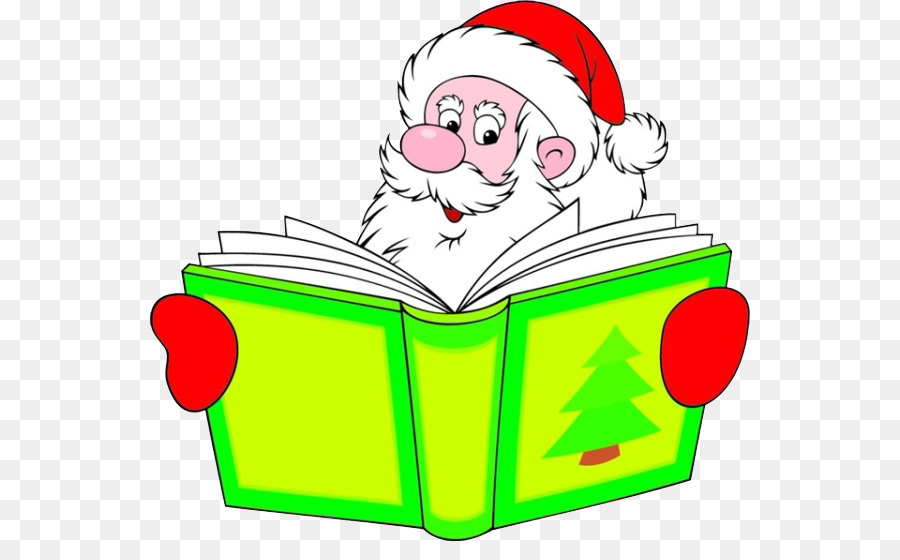 Santa Claus Đọc cuốn Sách Clip nghệ thuật - santa claus