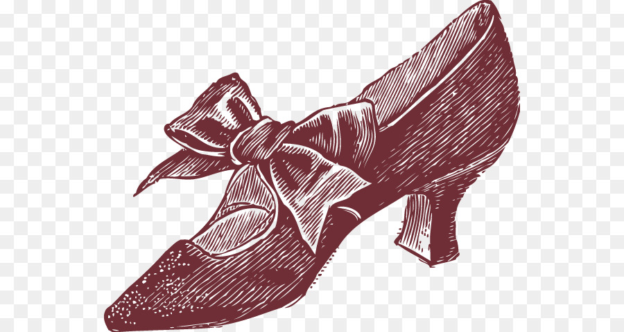 Hochhackige Schuhe Zeichnen Schuh - Hand gezeichnete Skizze Bogen heels Muster