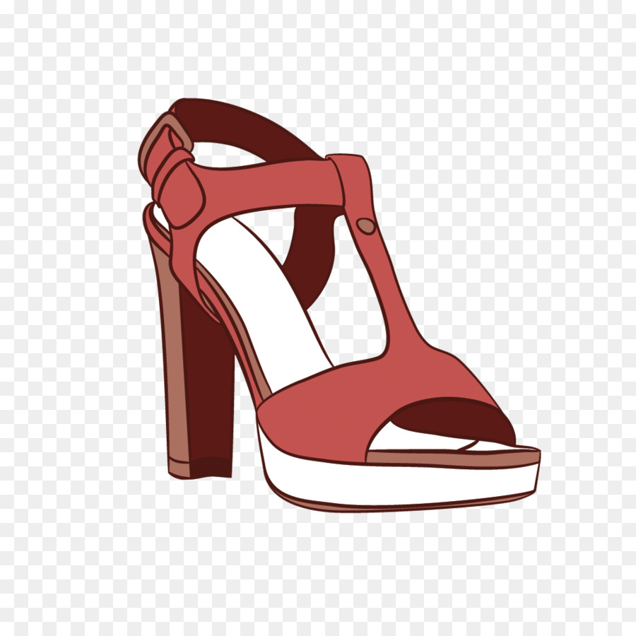 Schuh-High-Heels Schuhe Sandale Chelsea boot - Vektor kreative, flach Fischkopf high heels T-Wort