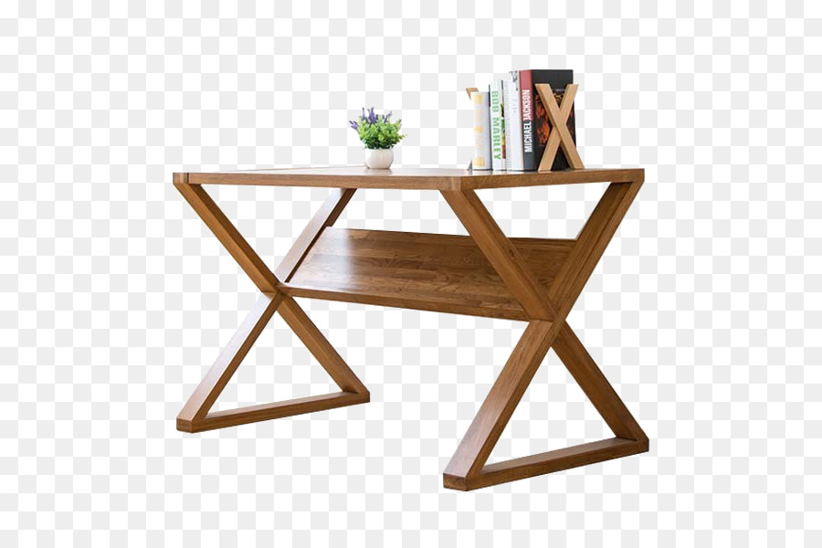 Tisch, Büro Stuhl Schreibtisch - Holz-Kreuz-Form-Schreibtisch