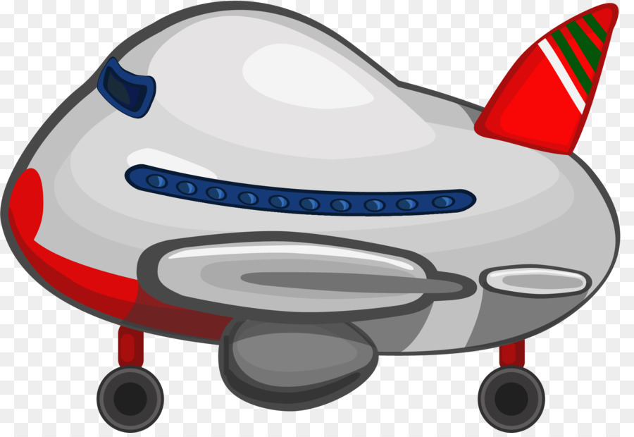 Flugzeug Flugzeug Hubschrauber - Cartoon-Flugzeug Grau