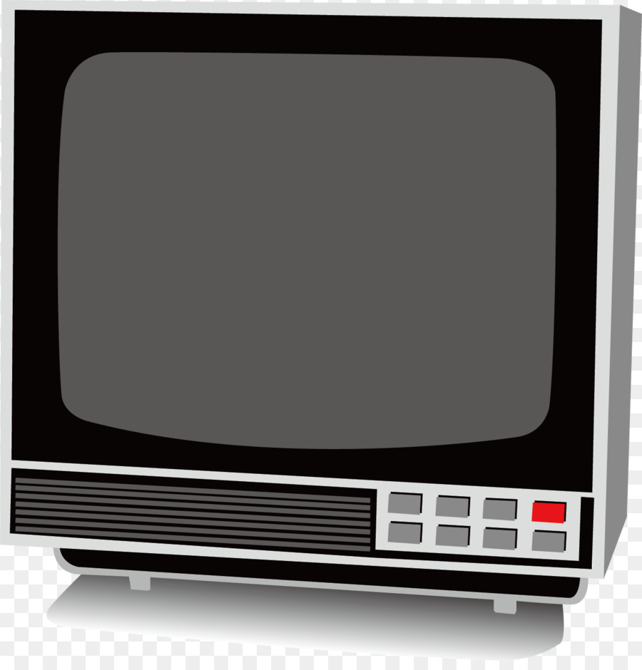 Televisore monitor del Computer - Vecchio vintage TV in bianco e nero appliance materiale di fondo