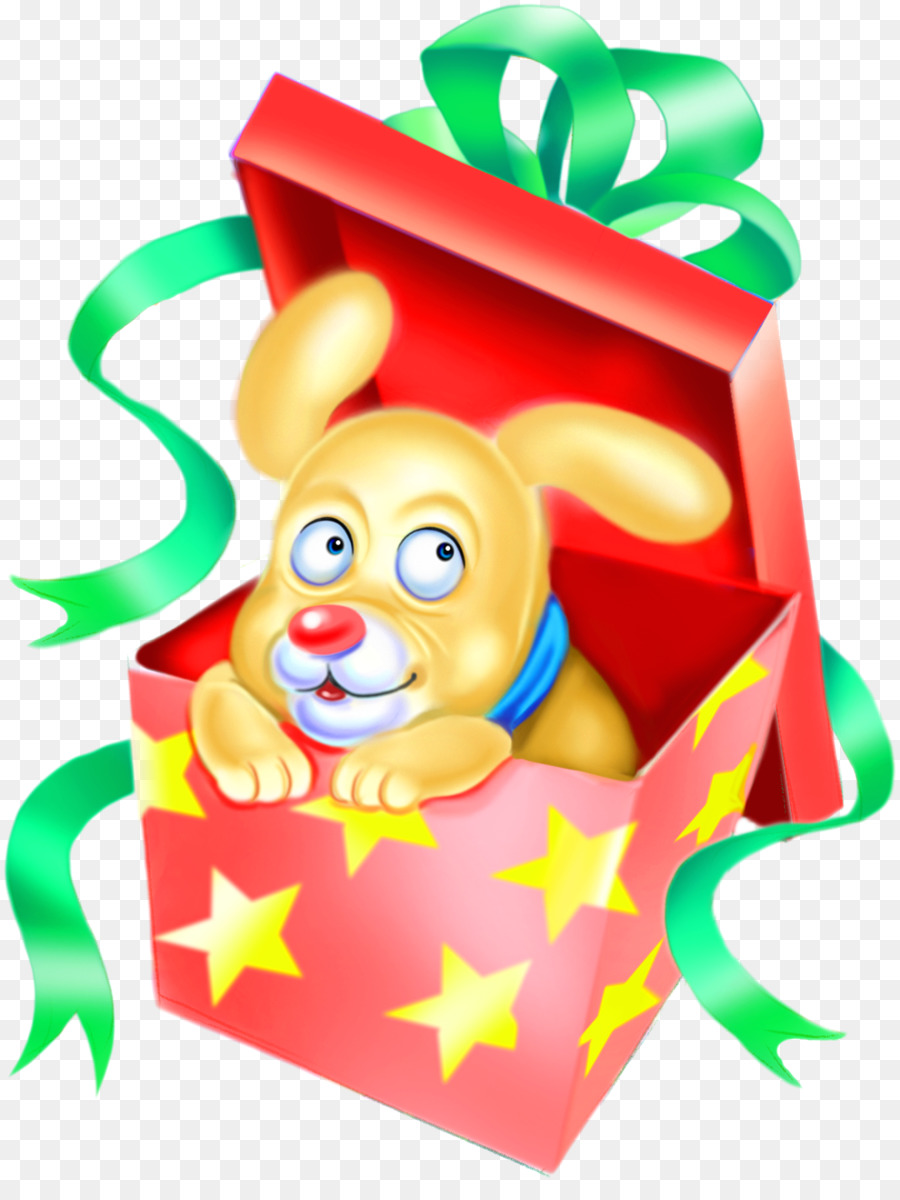 Hund Cartoon-Geschenk-Box - Geschenkbox