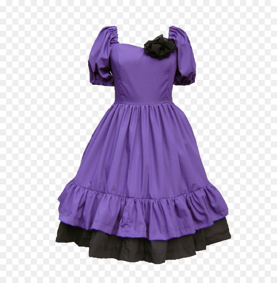 vestito viola - Romantico elegante abito viola