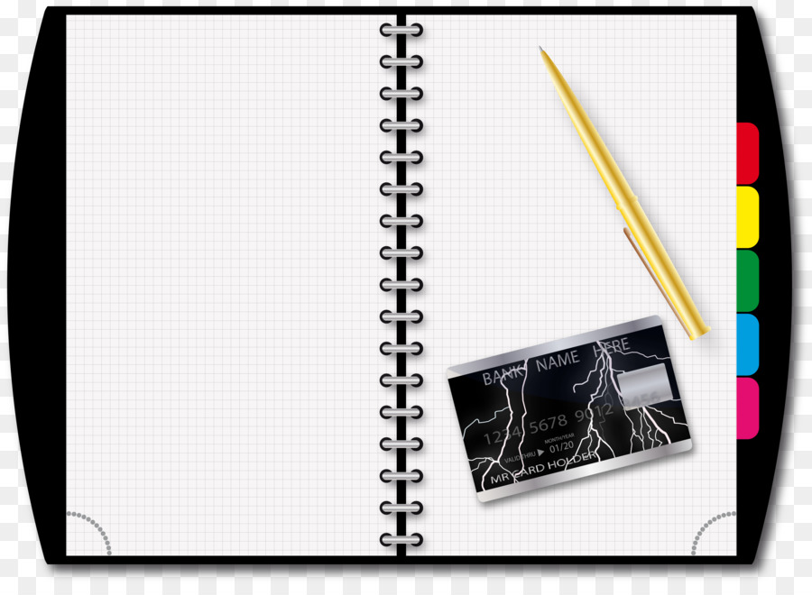 Notebook - Lose-Blatt-notebook-gold Augapfel Stift, Vektor