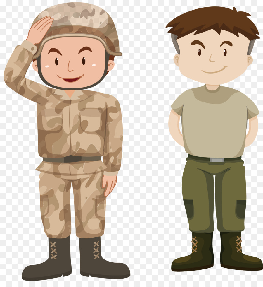 Soldato Militare Royalty-free Illustrazione - In piedi in linea