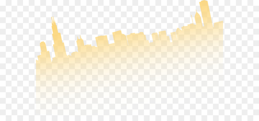 Gelb Winkel Muster - silhouette Gebäuden