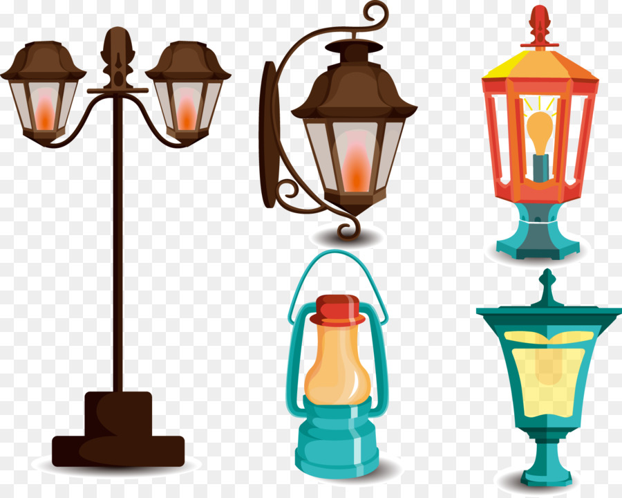 Luce Scaricare - Vari stili lampada vettoriale