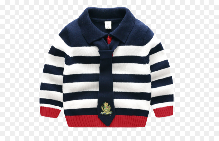 T-shirt Pullover mit U-Boot-Ausschnitt-Baumwolle - Winter Neugeborene Baumwolle Pullover