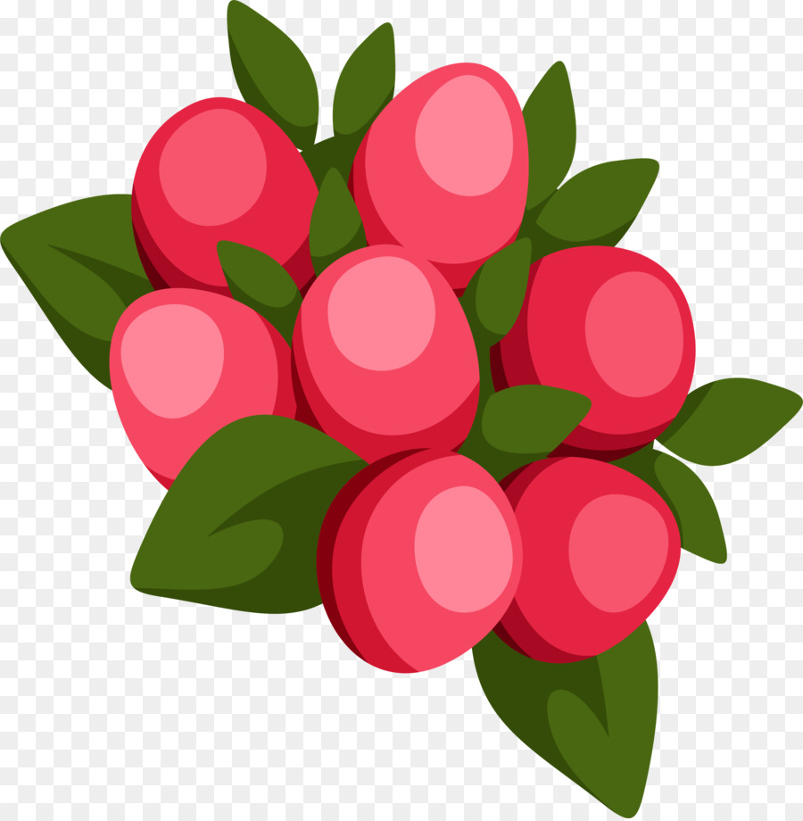 Berry Foglia Di Ciliegio - Dipinta a mano color rosso ciliegia foglie