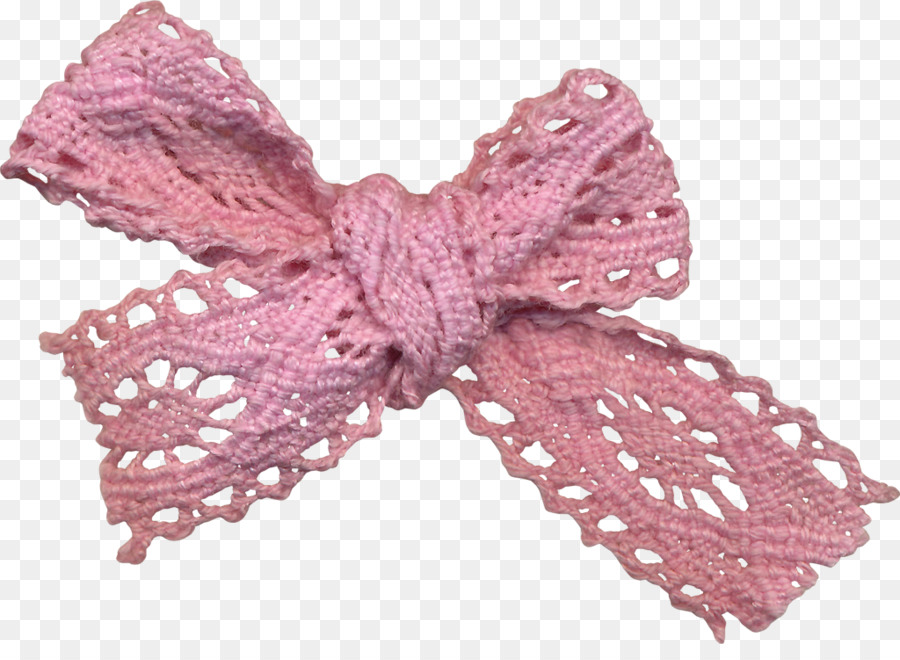 Ribbon Lace Pin Clip-art - Rosa Woll-Bogen