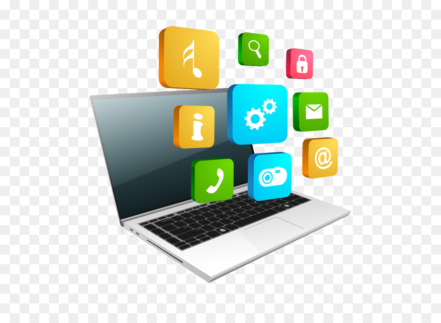 Laptop-Software-Symbol - Informationen,Business