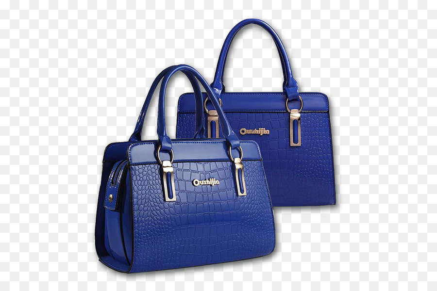Tasche Handtasche Leder Blau - zwei Taschen