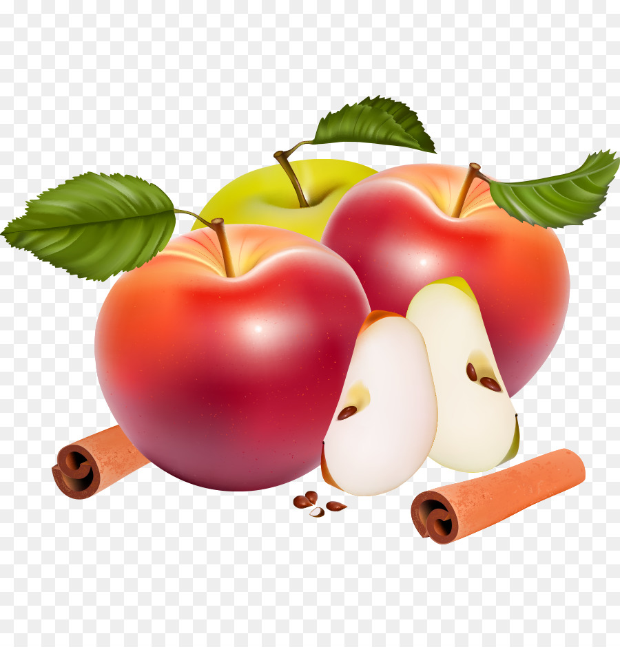Caramel apple-Royalty-free clipart - Apple schneiden Sie die rote Vektor