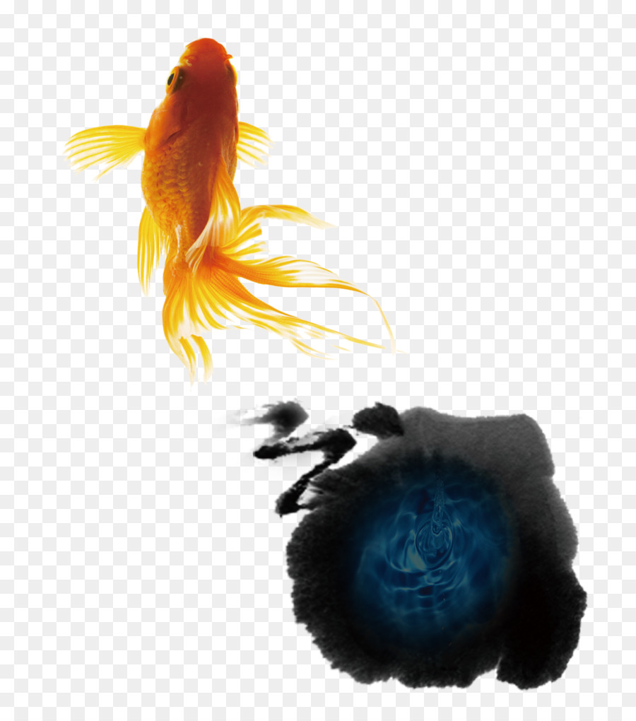 Goldfish Tinte wash Malerei chinesische Malerei - Tinte Fisch