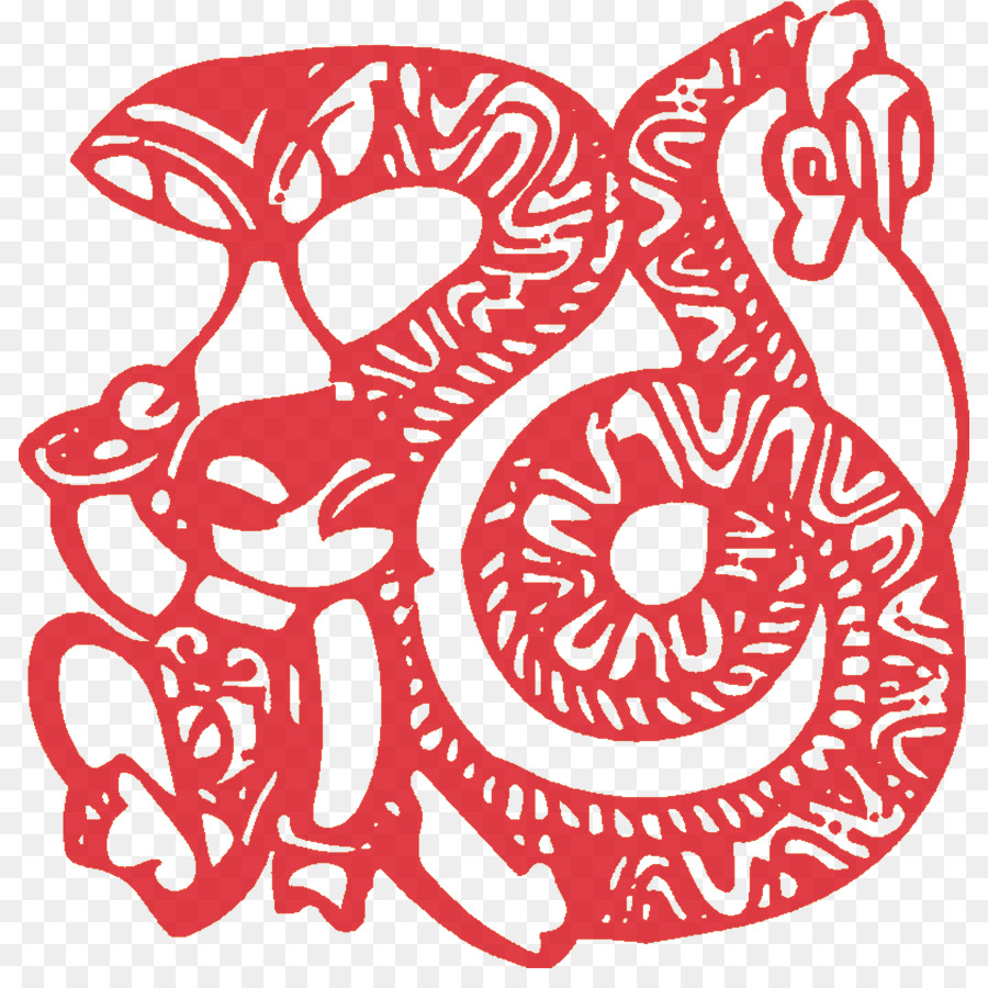 Zodiaco cinese Nuovo Anno Cinese di Ritaglio di Serpente - Fu parola fibbia clip Gratis HD