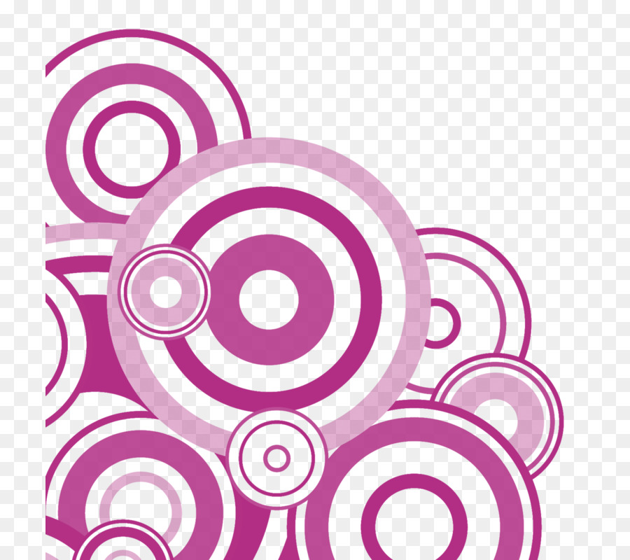 Cerchio Concentrico oggetti Viola Clip art - Cerchio viola creativa, pittura decorativa