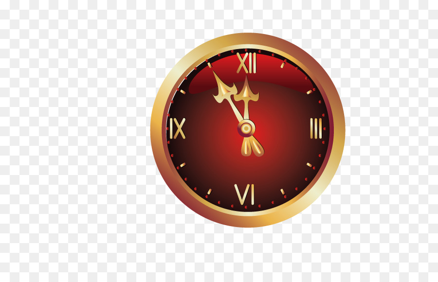 Đồng hồ báo thức Năm Mới Clip nghệ thuật - Màu vàng trỏ túi xem