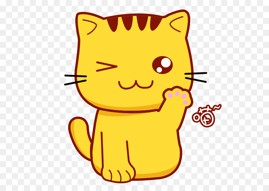 cartoon yellow cat
