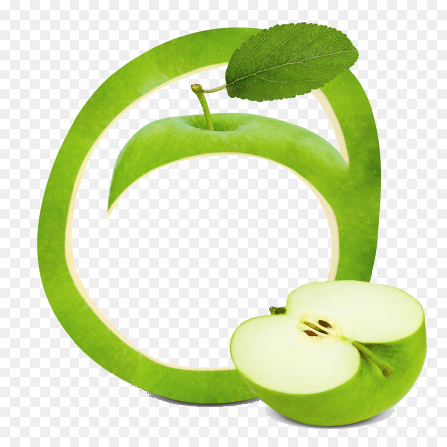 Smoothie trái Cây Táo khung Kẹp nghệ thuật - màu xanh lá cây táo