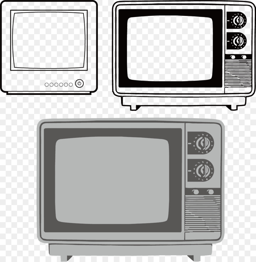 Televisore Elettronica il Giorno della televisione - TV in bianco e nero appliance materiale di fondo