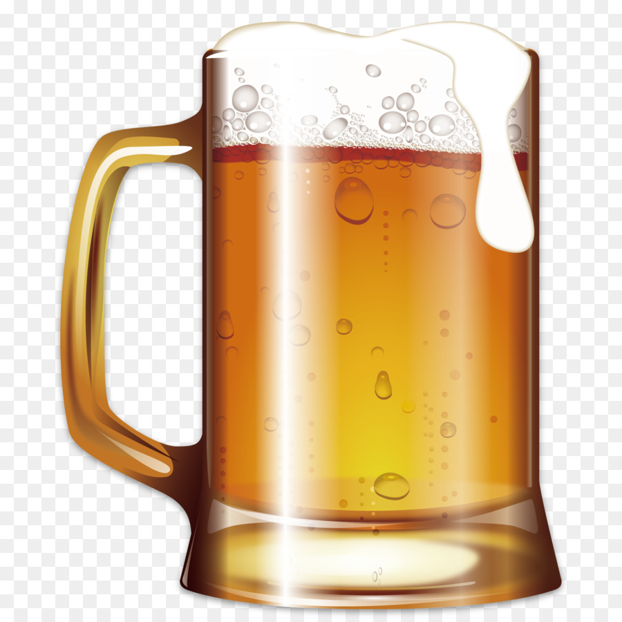 Bier-Krug-Tisch-Glas Trinken - Vektor Glas Bier