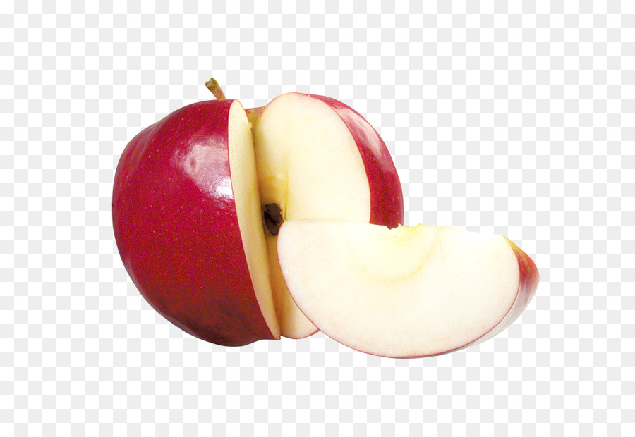 Apfelrot - Apple geschnitten