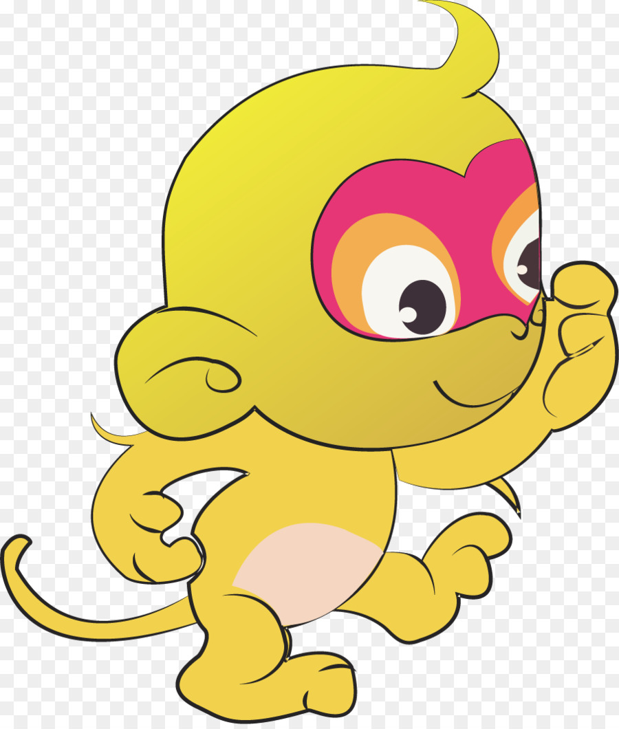 Scimmia Di Disegno Del Fumetto - Cartone dipinto a mano zodiaco scimmia