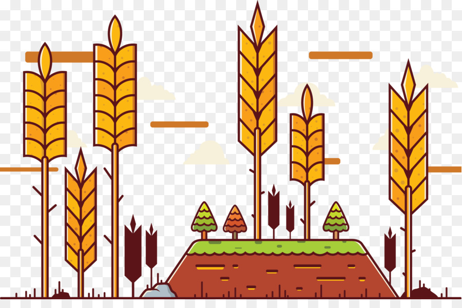 Adobe Illustrator Download - Flache Reis angebaut-Dekoration