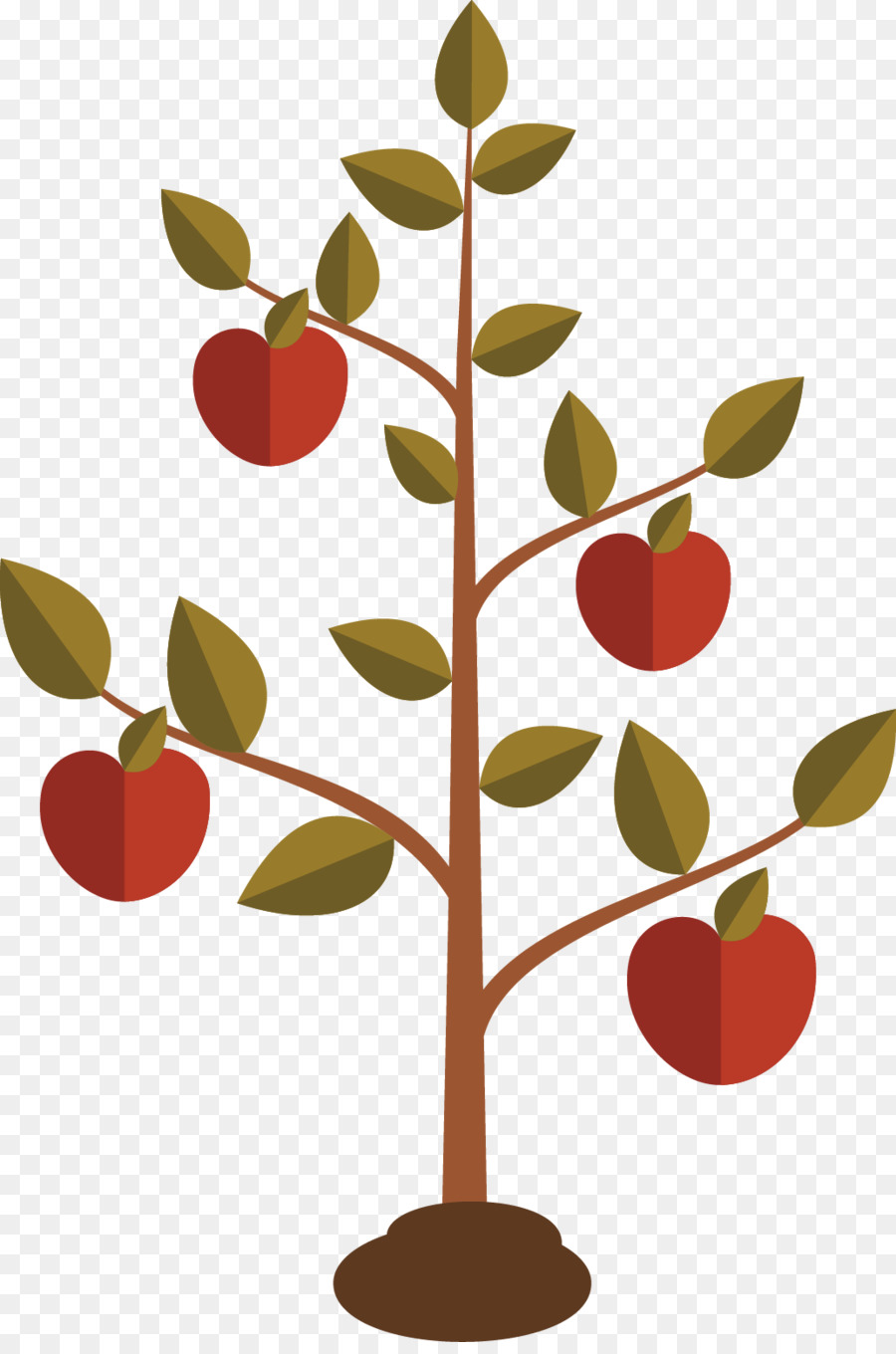 Libri di Samuele Capitoli e versetti della Bibbia Nuova Versione Internazionale 2 Samuele 7 - Flat design di apple tree