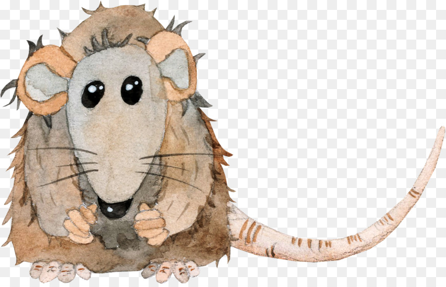 Ratte Maus Cartoon Abbildung - Hand painted cartoon Maus