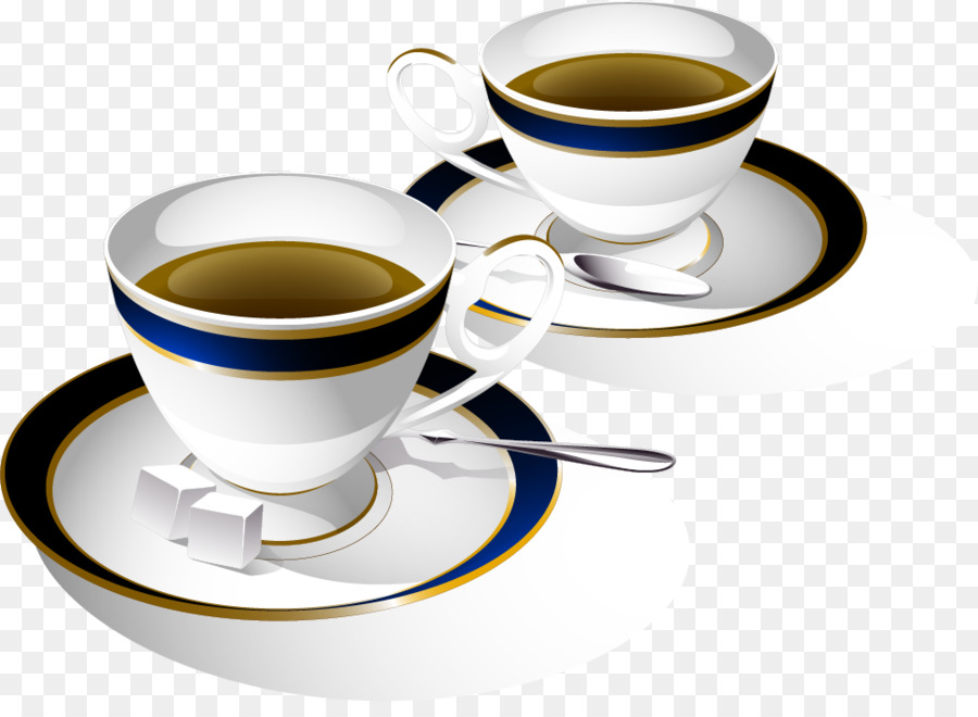 Kaffee-Tee-Latte, Cafe-clipart - Vektor hand gemalter Kaffee