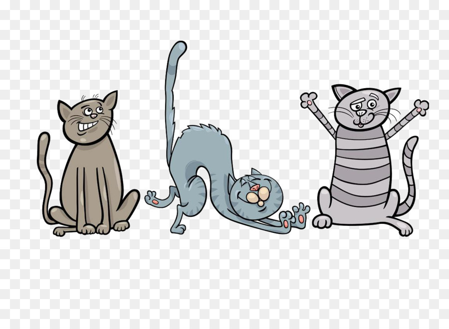 Gatto Gattino Cartoon Illustrazione - Cattivo gatto