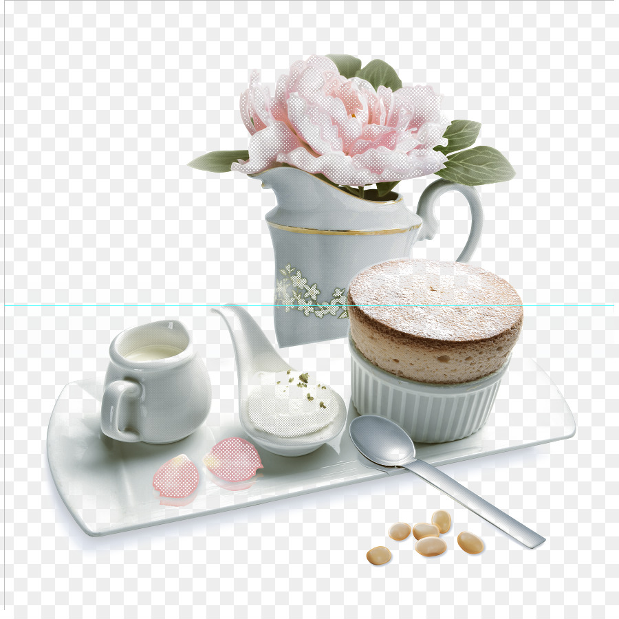 Porzellan-Kaffee-Tasse Keramik - Kaffee mit Milch
