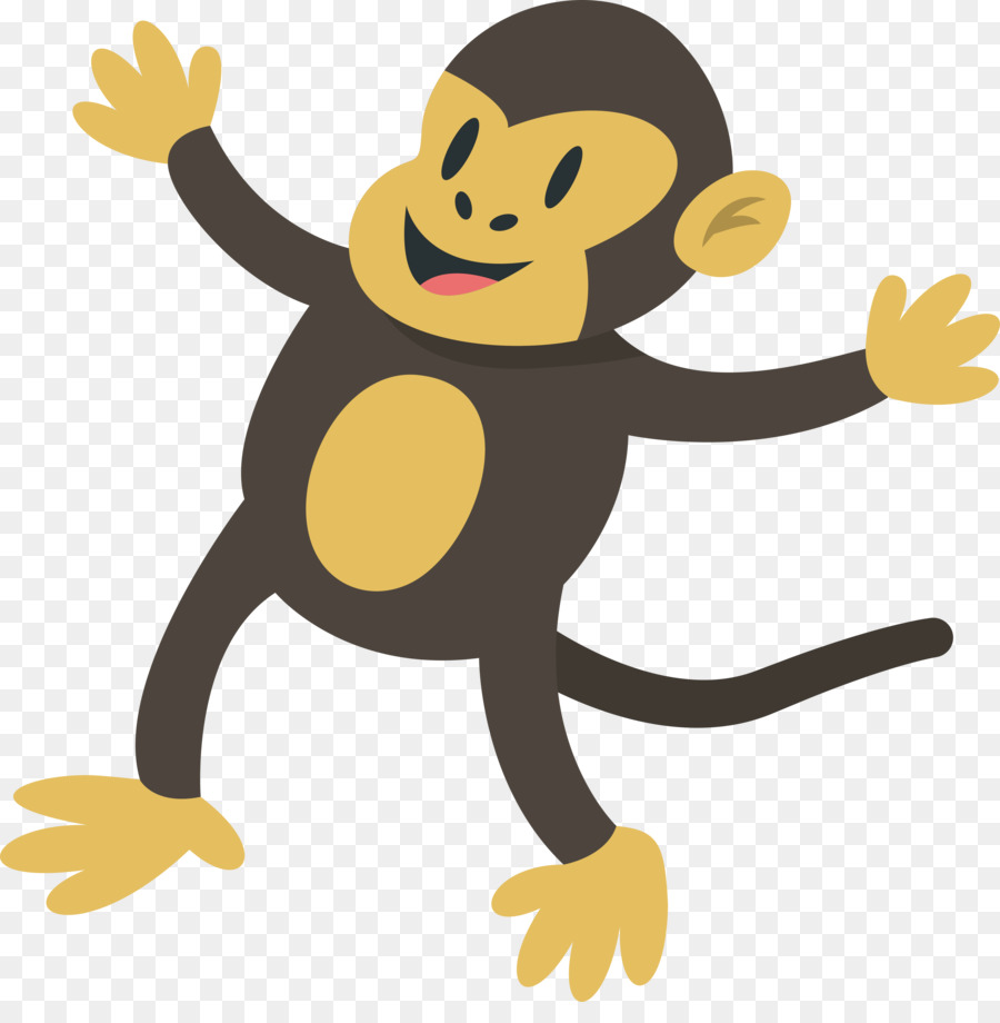 Monkey-Diagramm Abbildung - Cartoon Affe design