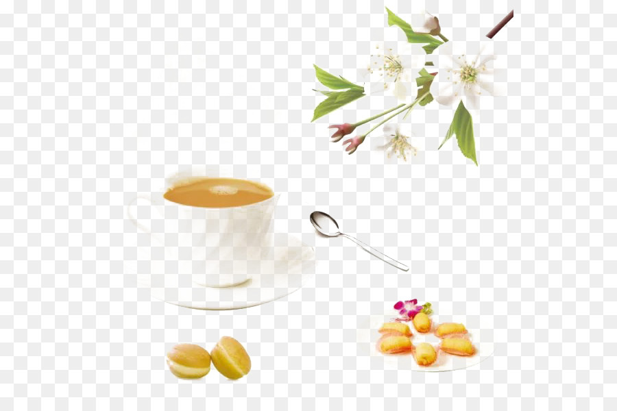 Weiß Kaffee Tee Kaffee Tasse Cafe - Kuchen mit Kaffee