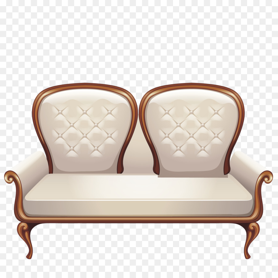Tisch Couch Clip-art - Vektor europäischen Stil sofa