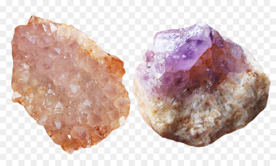 Quarz - Zwei Stücke von crystal stone material